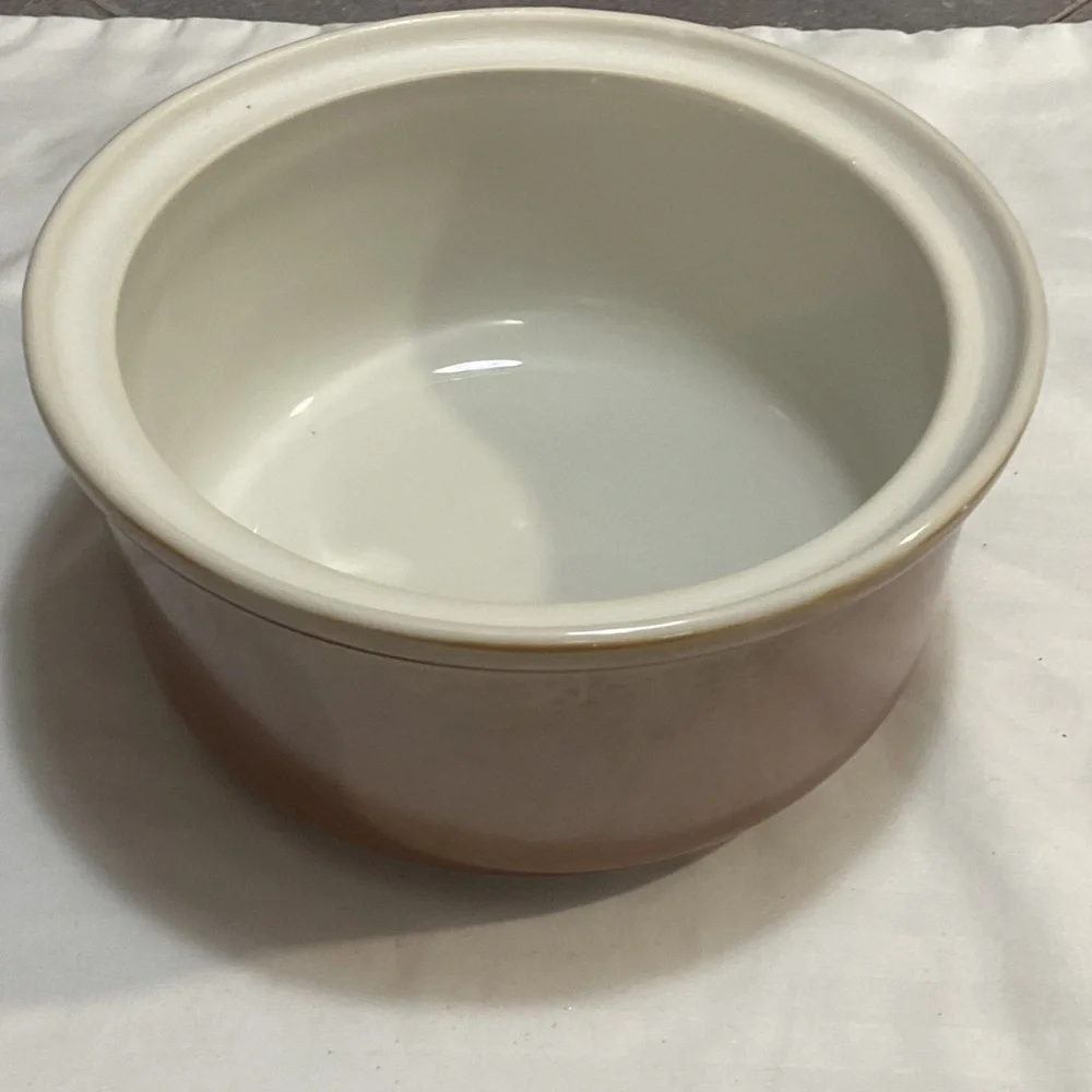 Elegant Brown Ceramic Casserole Dish